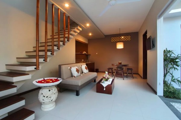 Living & dining area of Two Bedroom Villas