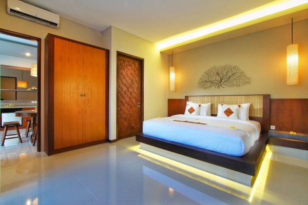 The room with King bed size